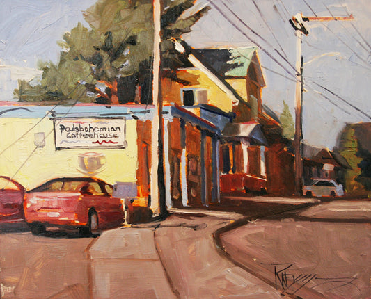 ***SOLD***ROBIN WEISS -Poulsbohemian, Oil, 11 x 9