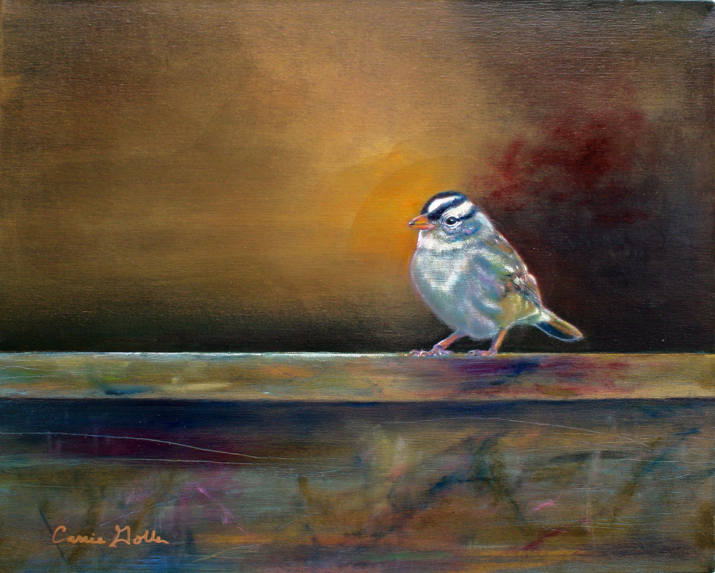 CARRIE GOLLER PRINTS - BIRDS - PURE original oil, 8x10