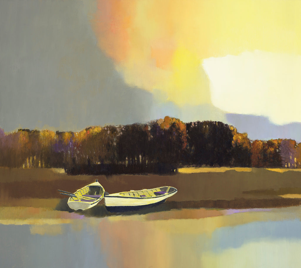 Prints available, original ***SOLD*** MAX HAYSLETTE - Rain Shadow No. 2 , Oil , 32x36, HMOC 1680