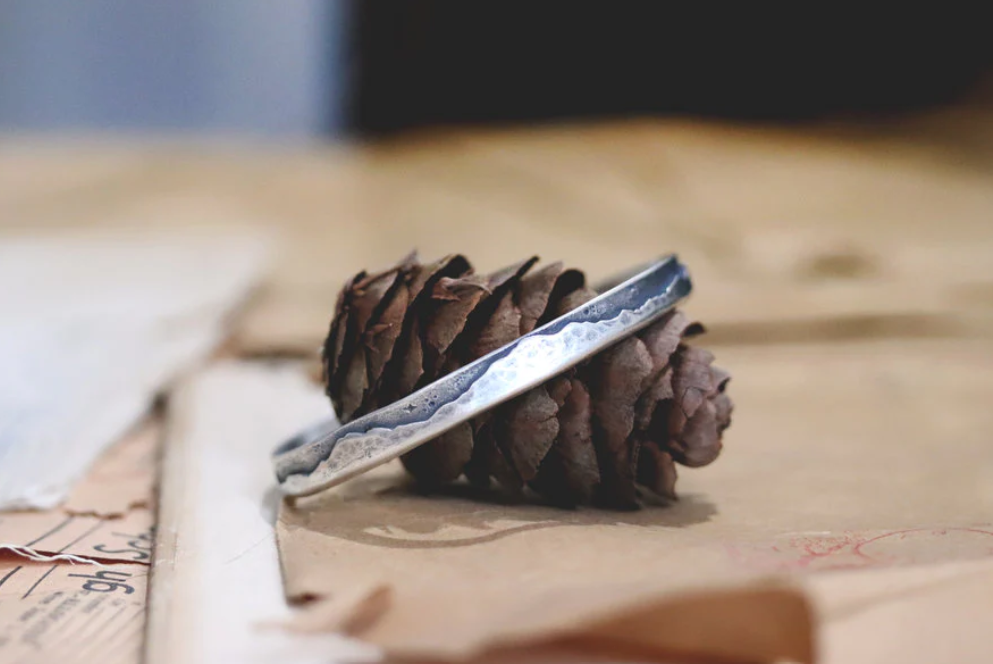 Kayla Wave - Silver Mountain Range Cuff ( Available in Gallery )
