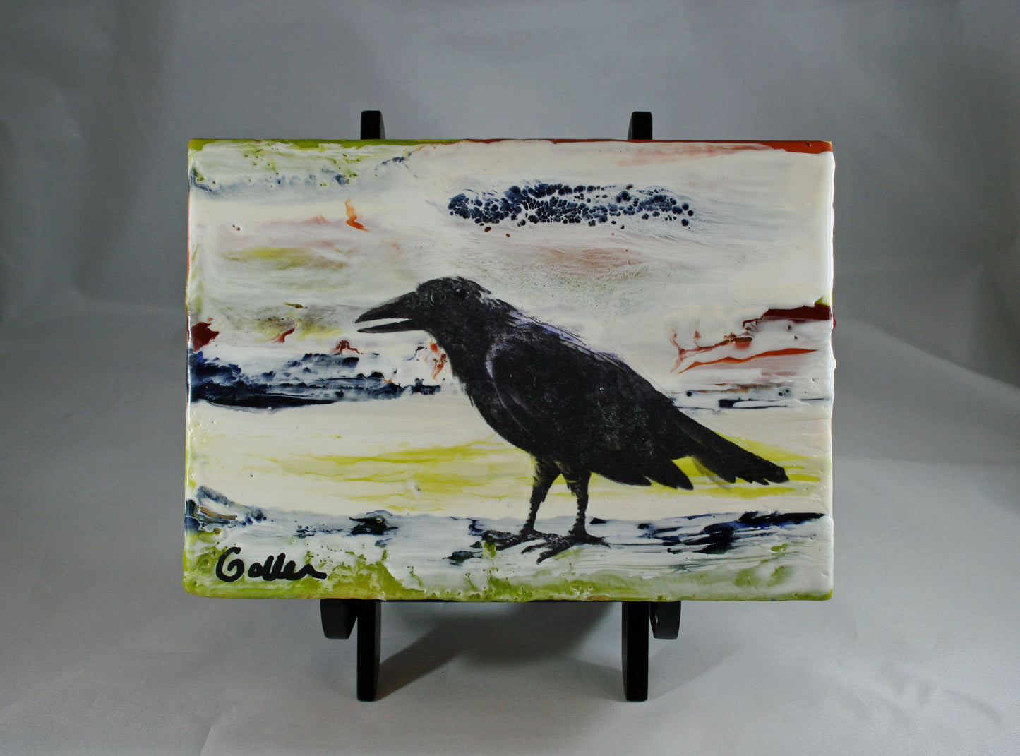 ***SOLD***Seattle Night - Encaustic - 24x48