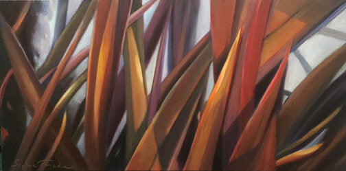 SOPHIE FRIEDA - Resilient , Oil on canvas 16x30