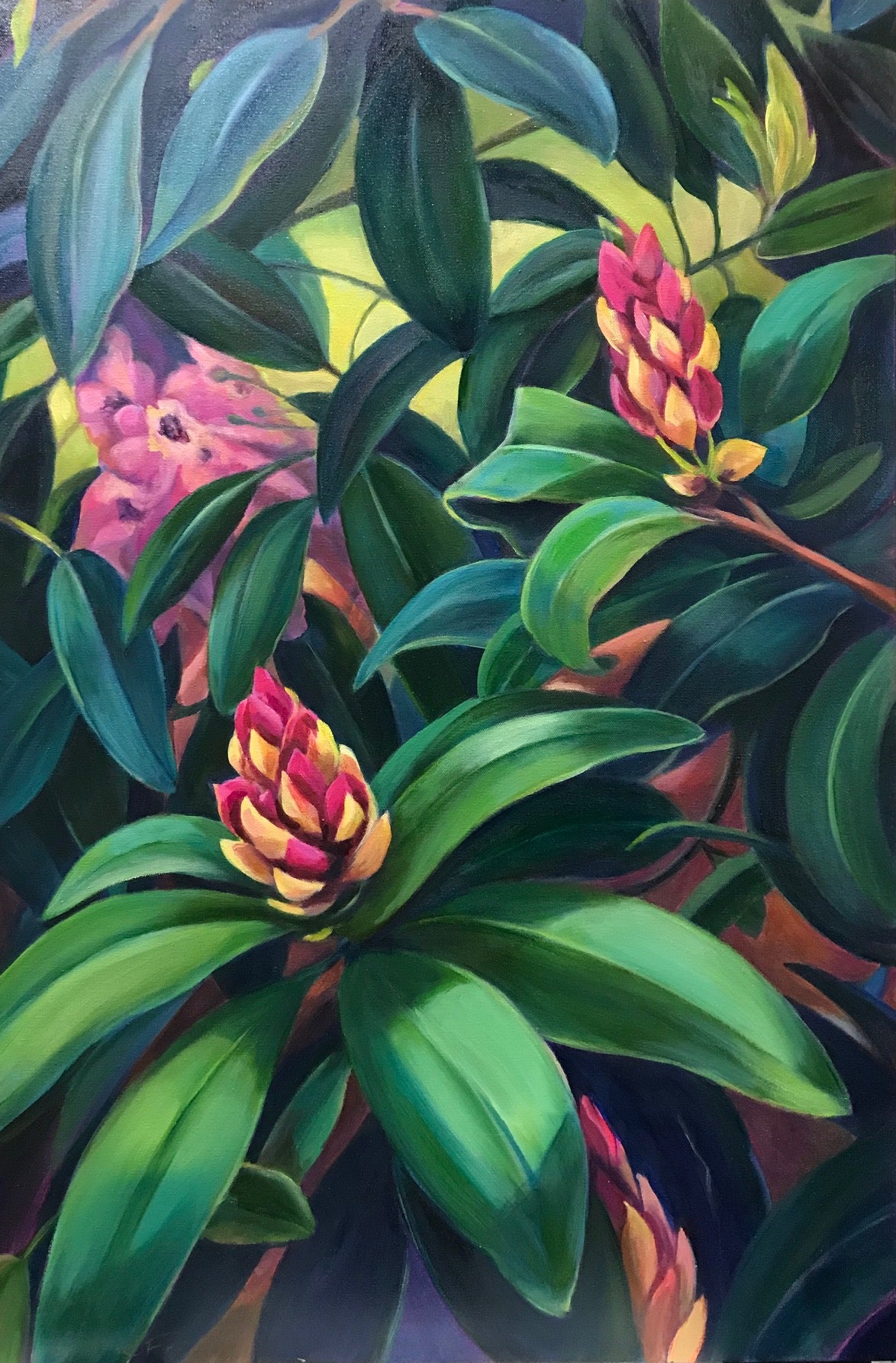 ***SOLD*** SOPHIE FRIEDA - Resplendent - Oil on Gallery Wrapped Canvas - 36 x 24 x 1.5