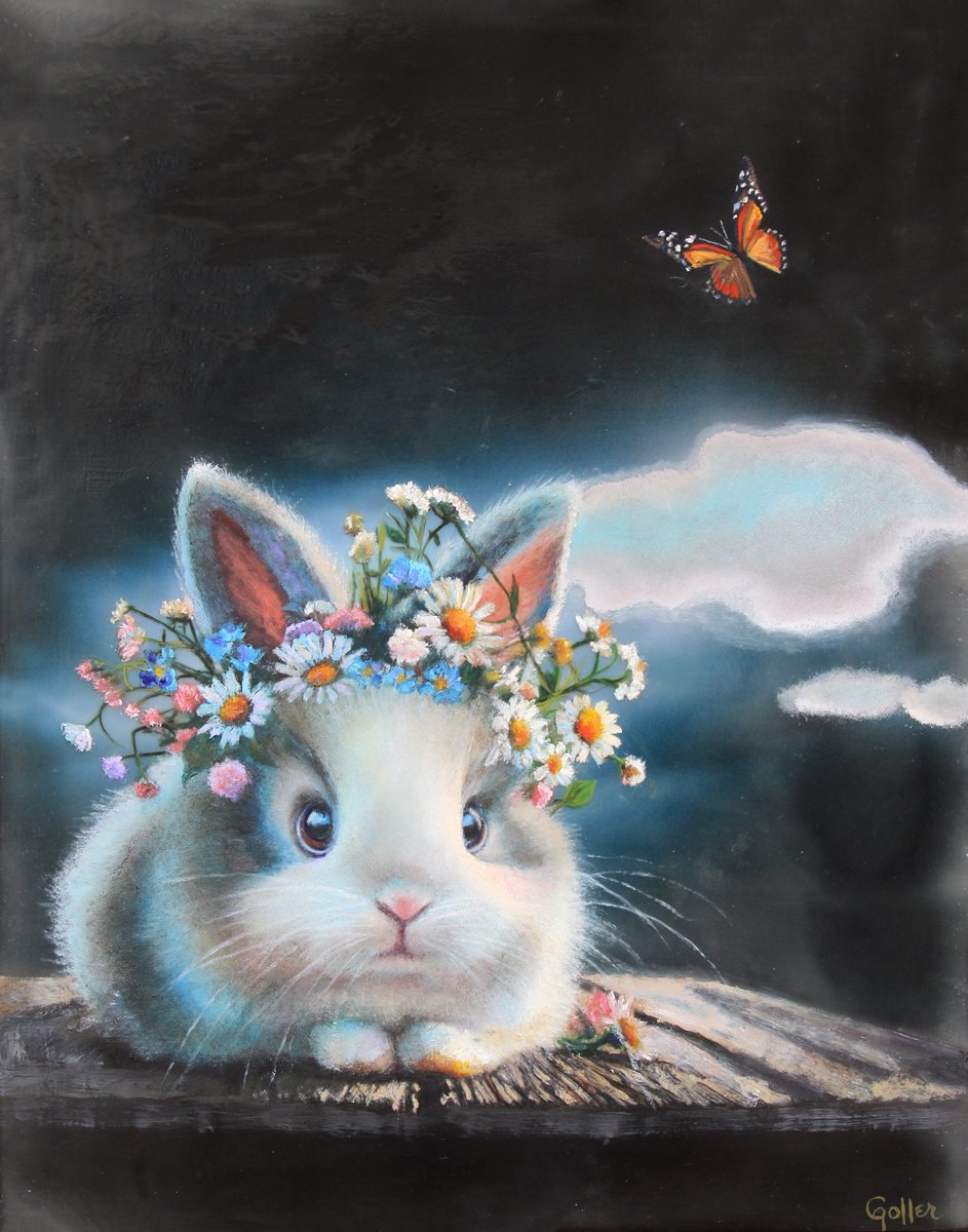 CARRIE GOLLER - Rhonda (Floriferous Series) Print,Original size 14x11