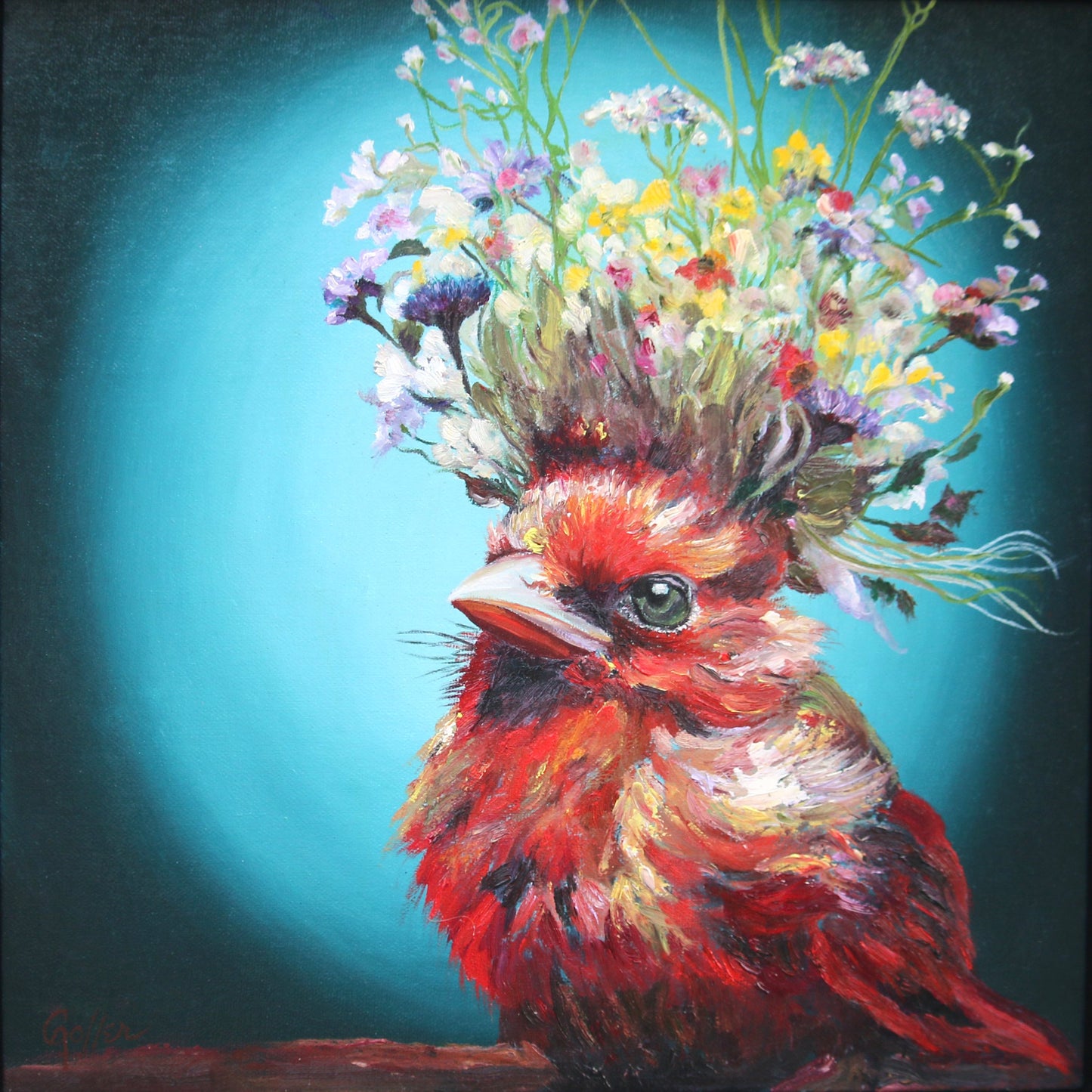 CARRIE GOLLER - Rio (Floriferous Series) Print, Original size 8x8