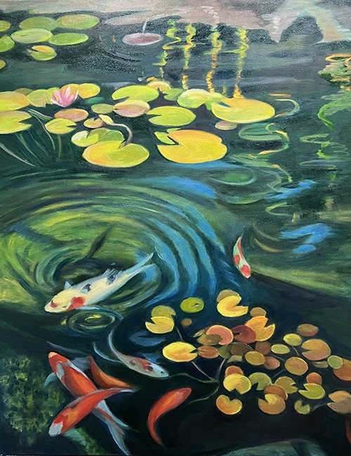 SOPHIE FRIEDA - Magical - oil on canvas - 30x24