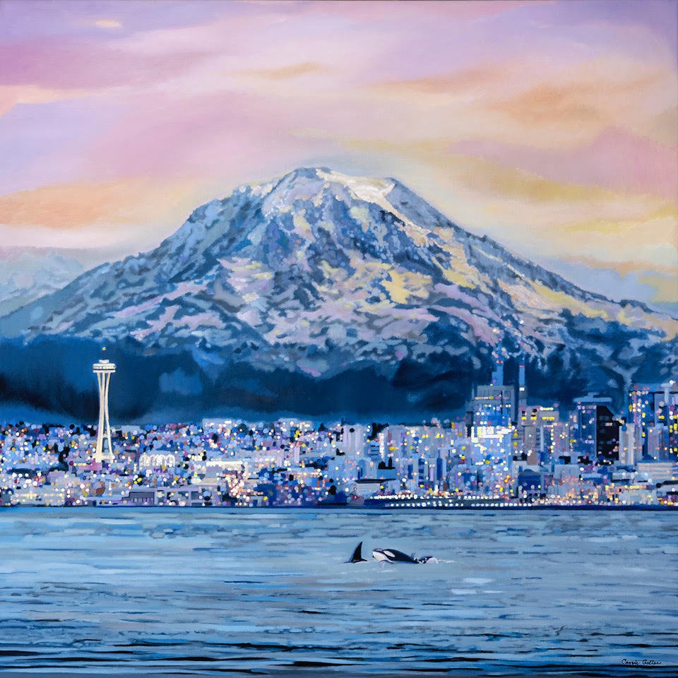 CARRIE GOLLER GICLEE PRINT - Salty Seatown (oil)