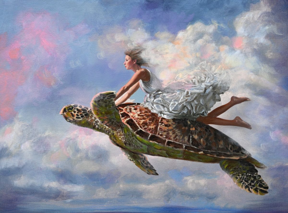 JANDI SMALL - Sea Dream, Oil on Canvas and Wood Panel, 18x24