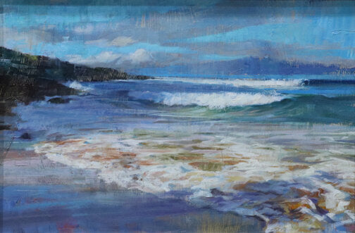***SOLD*** Gabriel Lipper - Seascape No. 3, oil on panel 24x36 framed