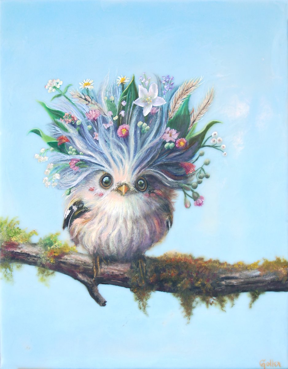 CARRIE GOLLER - Simone (Floriferous Series), Print, Original size 14x11 (Oil)