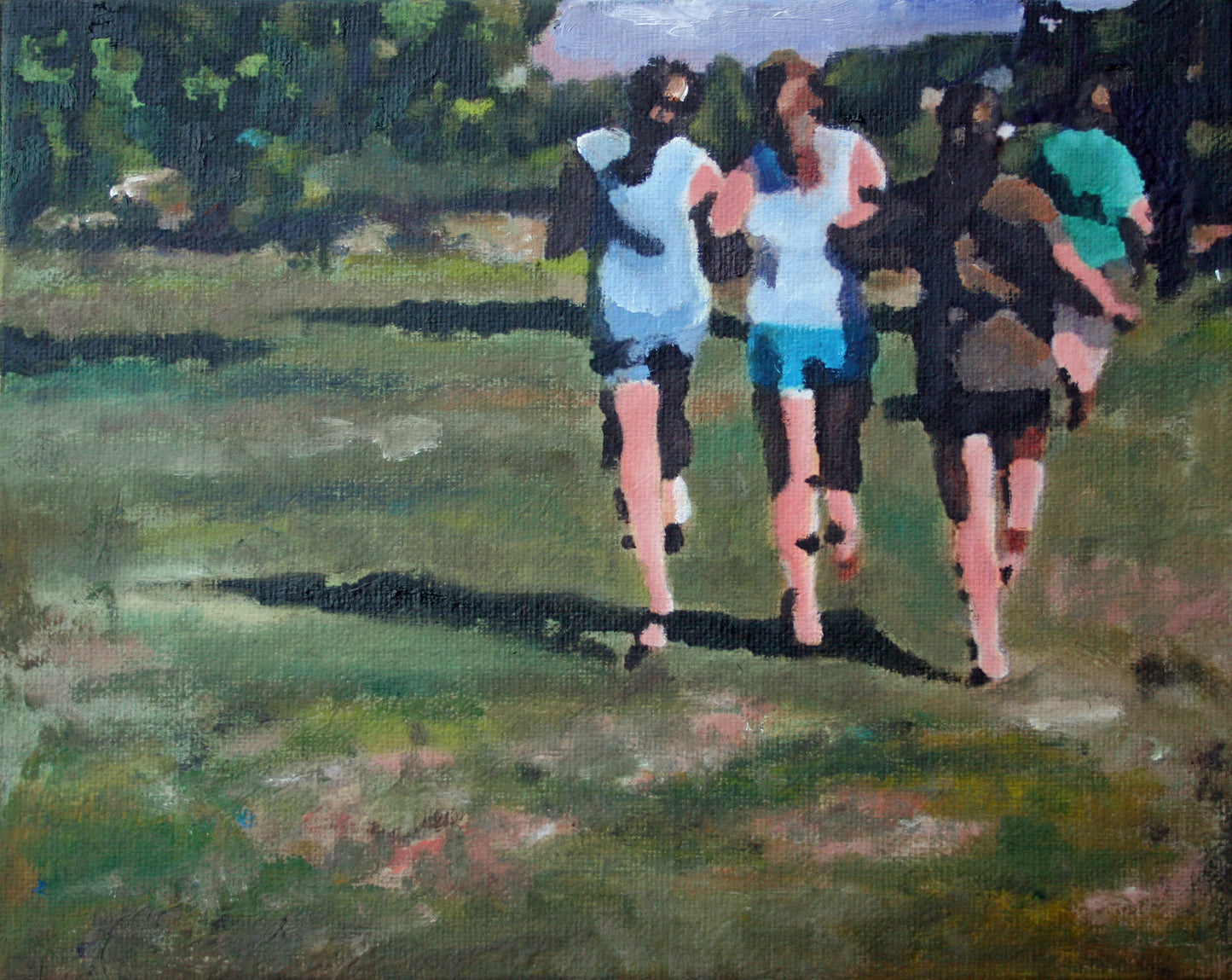 CARRIE GOLLER PRINTS - IMPRESSIONIST - SKIPPERS original oil, 8x10