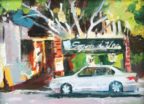 ***SOLD, Prints available*** ROBIN WEISS - Sogno di Vino, Poulsbo plein air 6x8 (framed)