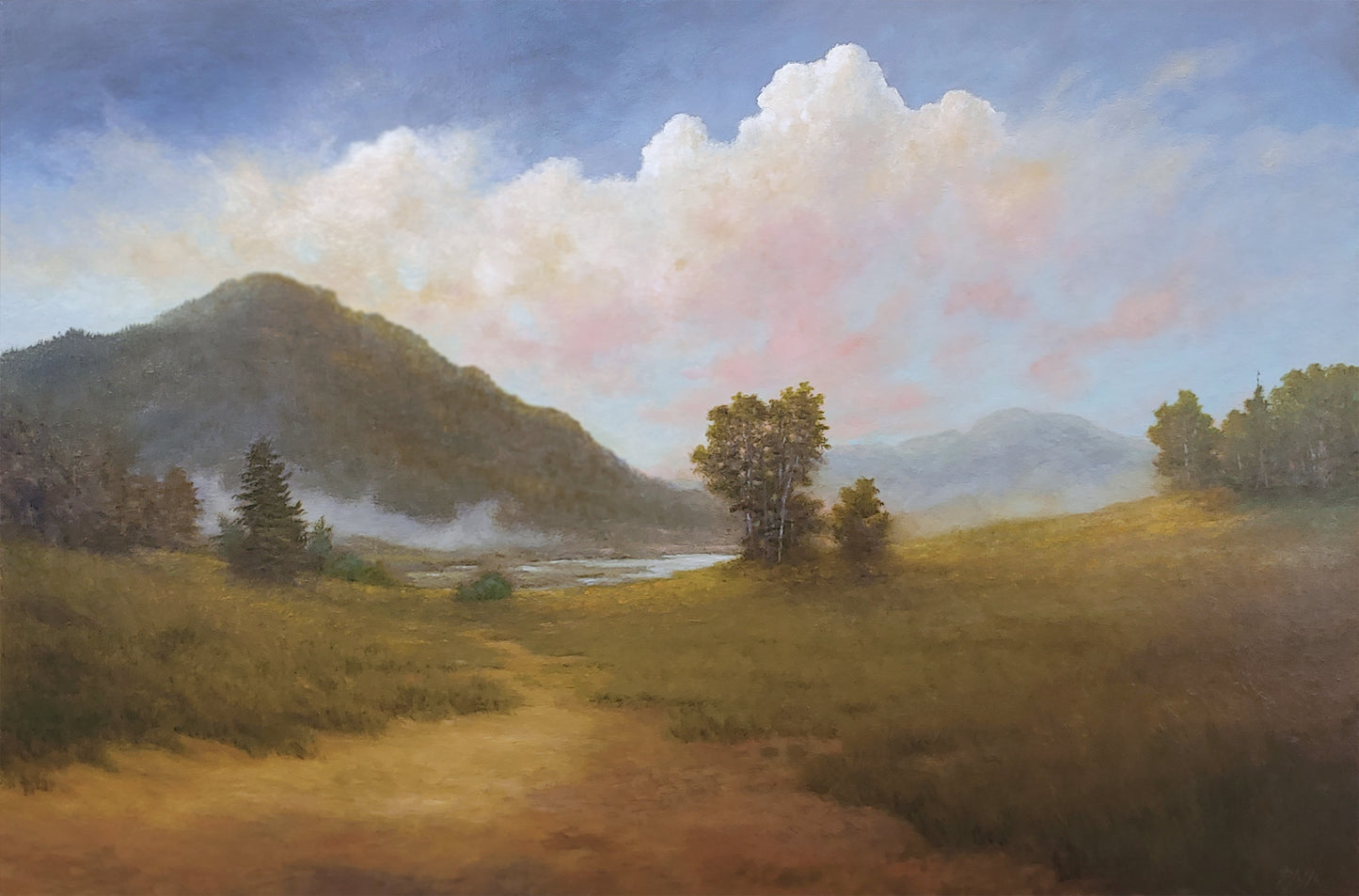TIM PFEIFFER - Solitude, oil on gallery wrapped canvas, (framed) 24x36