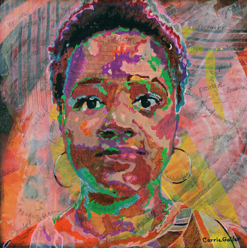 CARRIE GOLLER PRINTS - SONGBIRD (Aulaura Lawrence, original size 12X12)