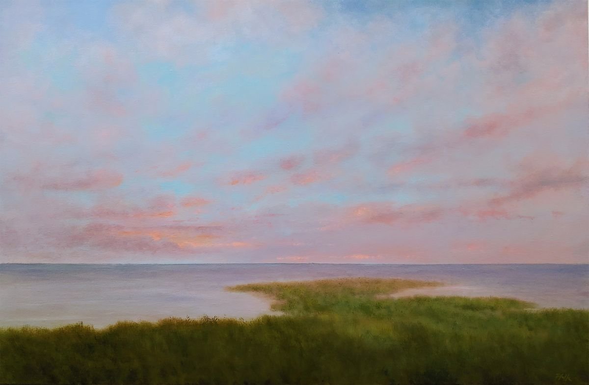 TIM PFEIFFER - Sound of Silence, oil on gallery wrapped canvas, 24x36 (framed)
