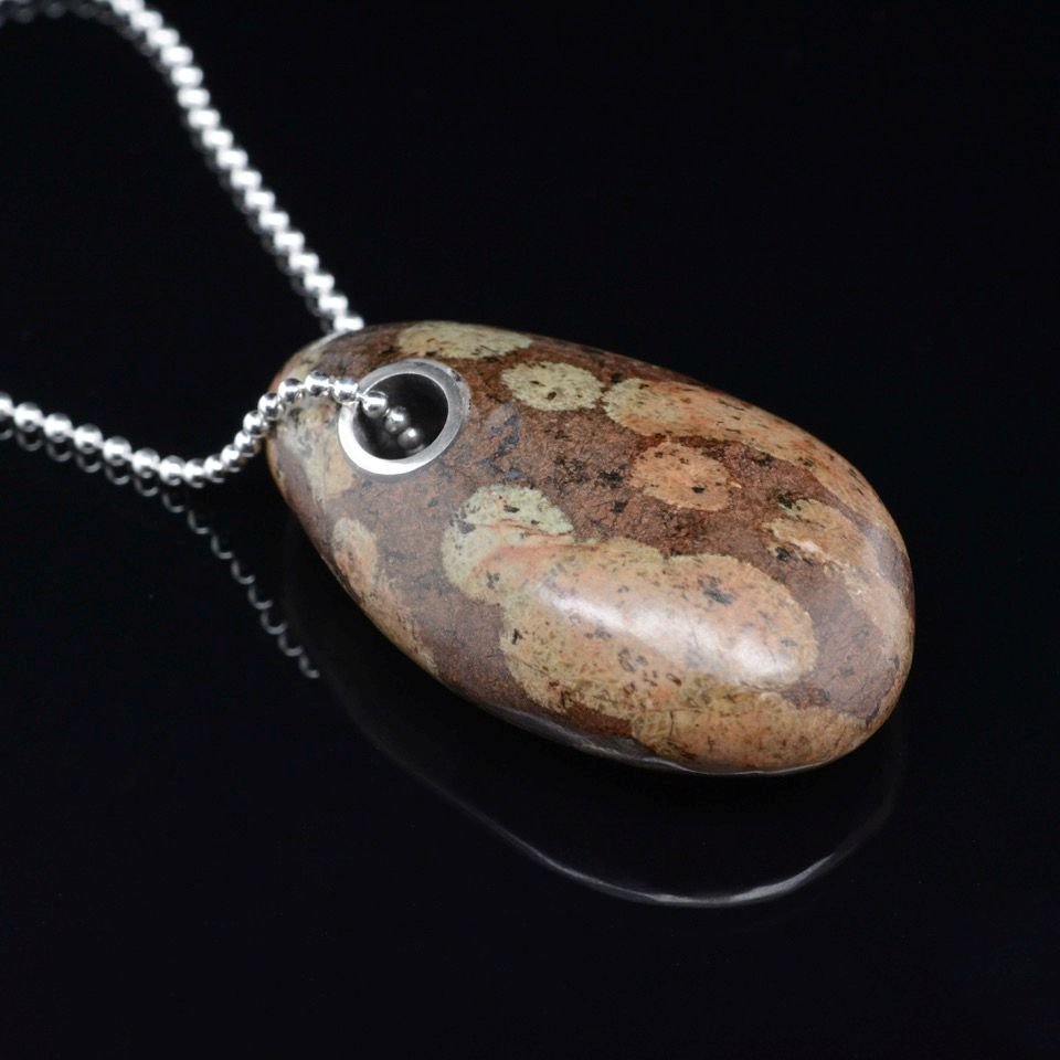 ***SOLD***Jody Lyle - Spotted Pebble Pendant