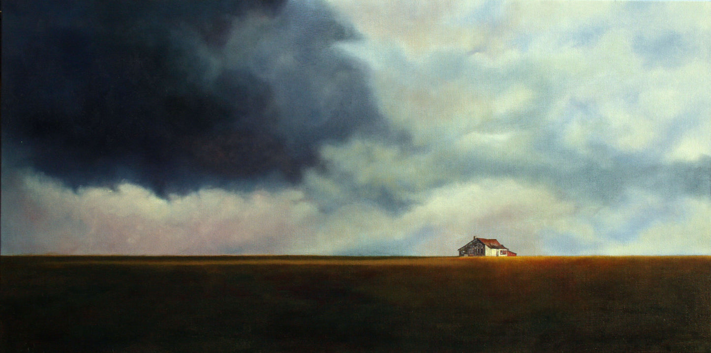 CARRIE GOLLER PRINTS - LANDSCAPES - Storm Chaser III, original oil, 24x48