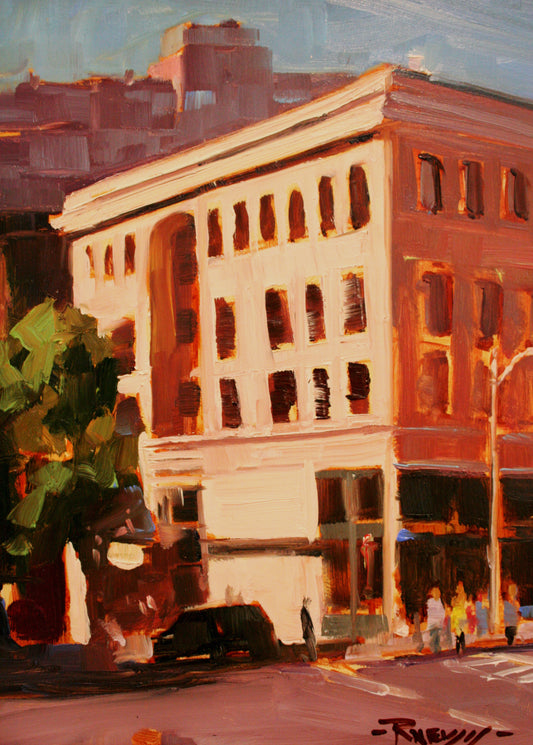 ***SOLD***ROBIN WEISS Storyville Coffee - oil - 8x10