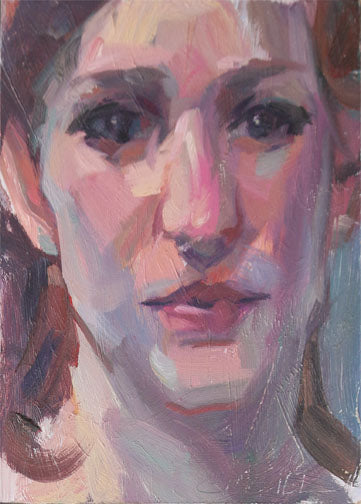 GABRIEL LIPPER - Portrait Study, oil 5x7