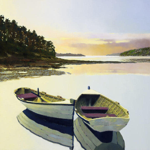 Prints available, original ***SOLD*** MAX HAYSLETTE MINIMAX, Study: Apple Tree Cove, 12x12 HMAC 1843