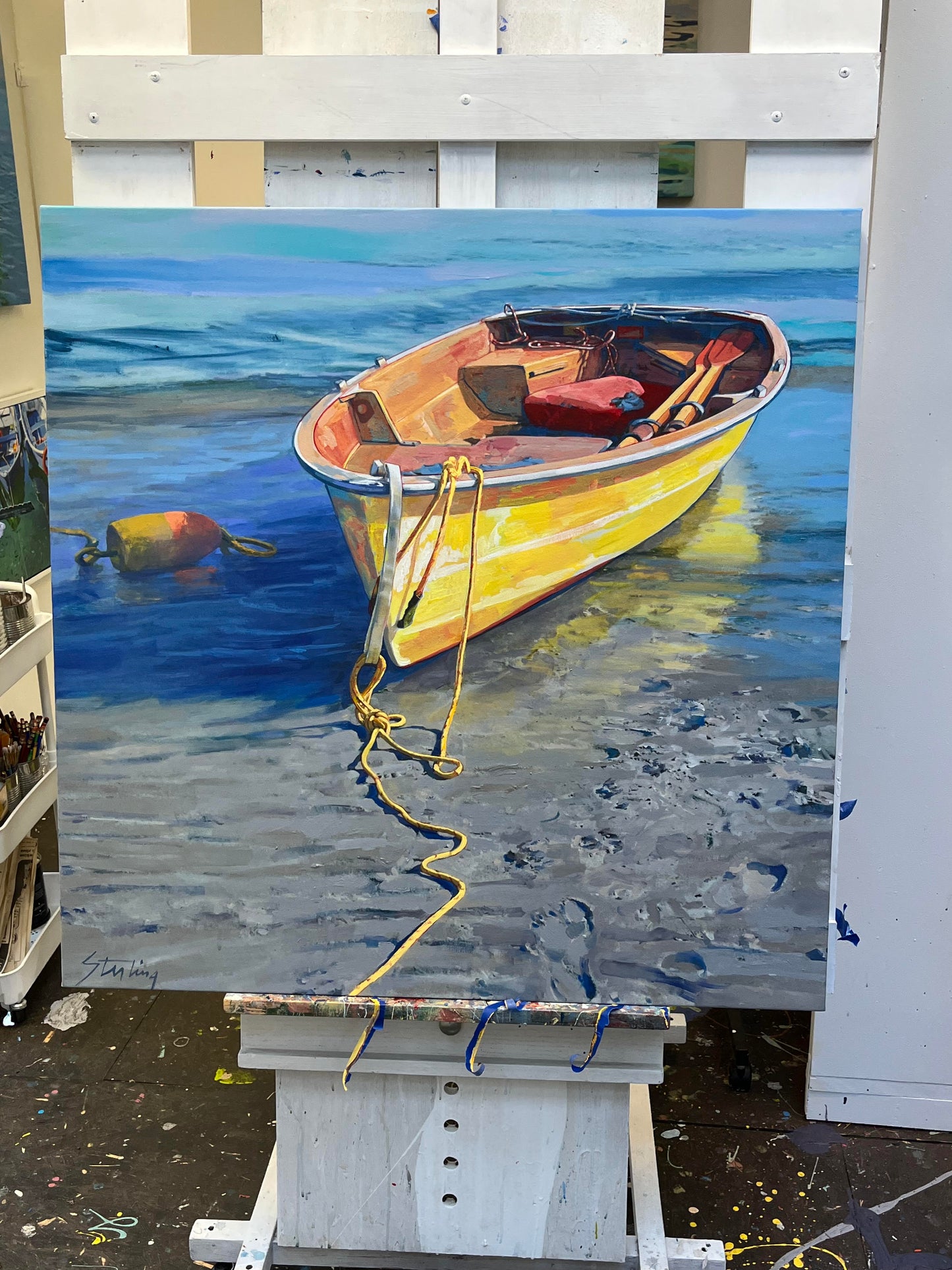 SYDNI STERLING - Summer Tide, acrylic on canvas, 36x36