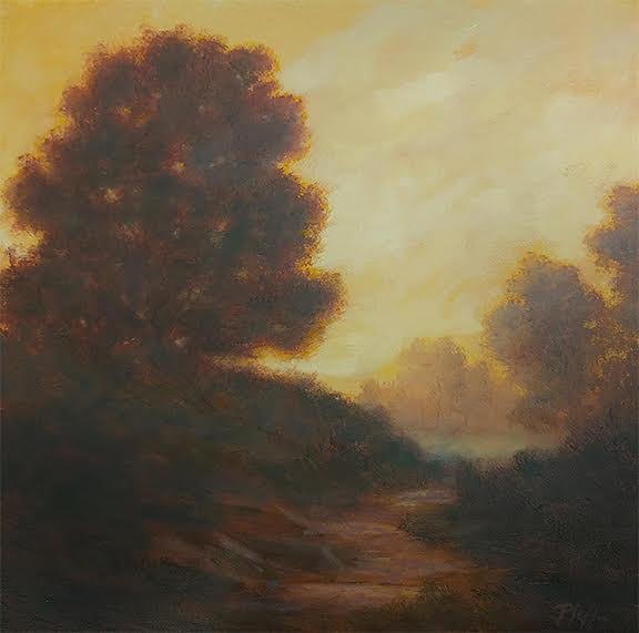 TIM PFEIFFER - Sundown, oil, 12x12 (framed)