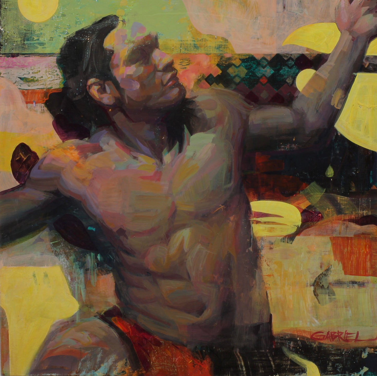 Gabriel Lipper - Taurus - MIxed Media - 30x30