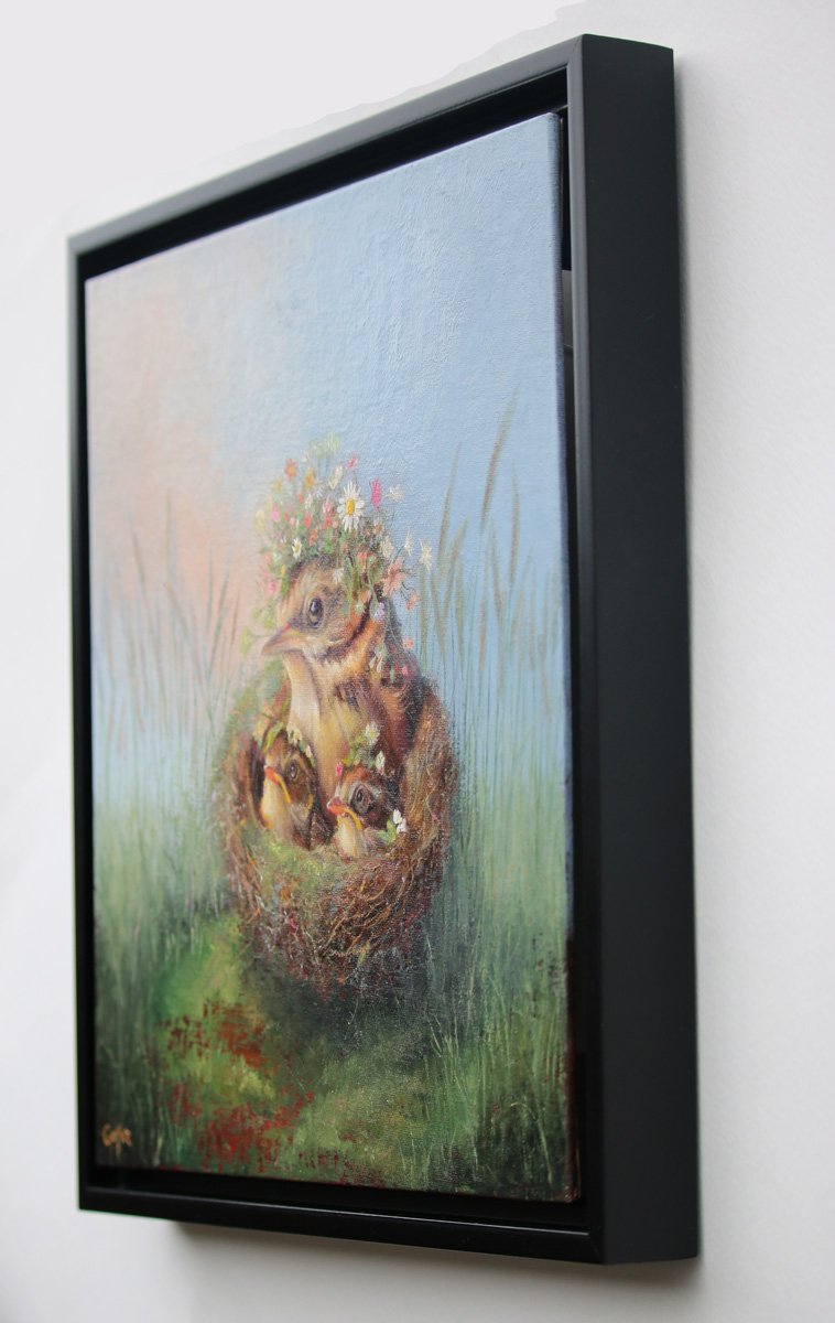 CARRIE GOLLER - Tender (Floriferous Collection), oil 12x12 ***At Rehs Contemporary Galleries, NYC, please inquire at (212) 355-5710***