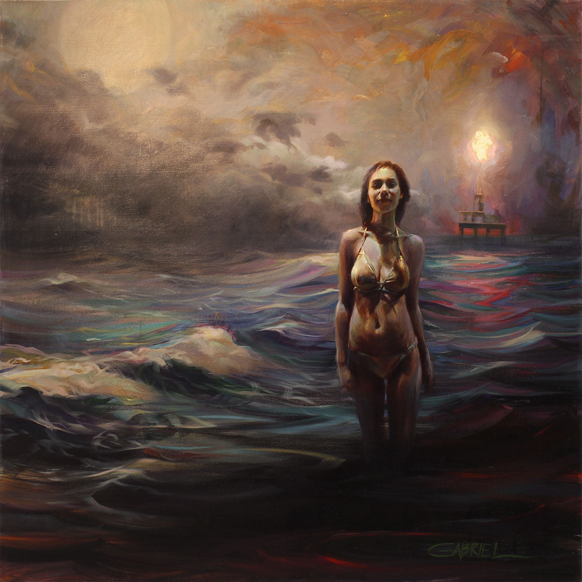 ***SOLD*** Gabriel Lipper - The Siren, oil on linen 48x48