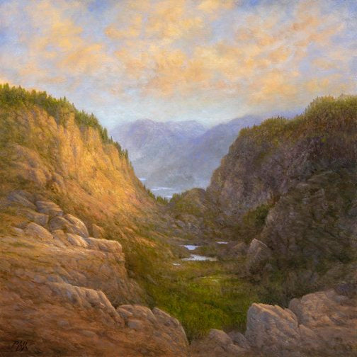 TIM PFEIFFER - The Pass , oil (framed) 24x24