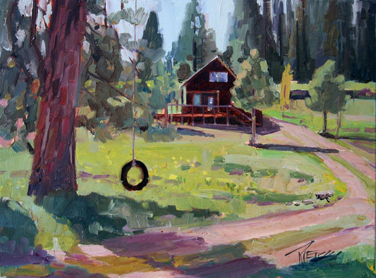 ***SOLD*** ROBIN WEISS - Edmonds Plein Air Paint Out, plein air, oil 9x12