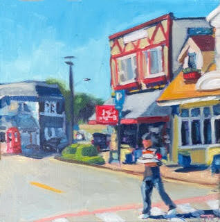 ***SOLD*** JILL ZACOT - Thor's Hammer and Needle and Donuts, oil 6x6