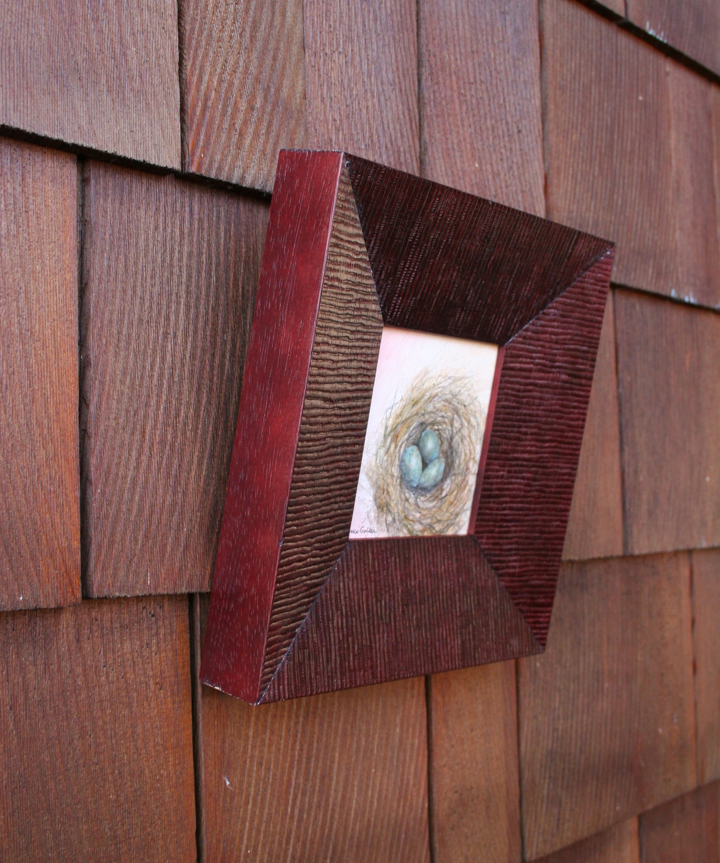 ***SOLD*** Koi Swarm - Egg Tempera - 5x7 (framed)