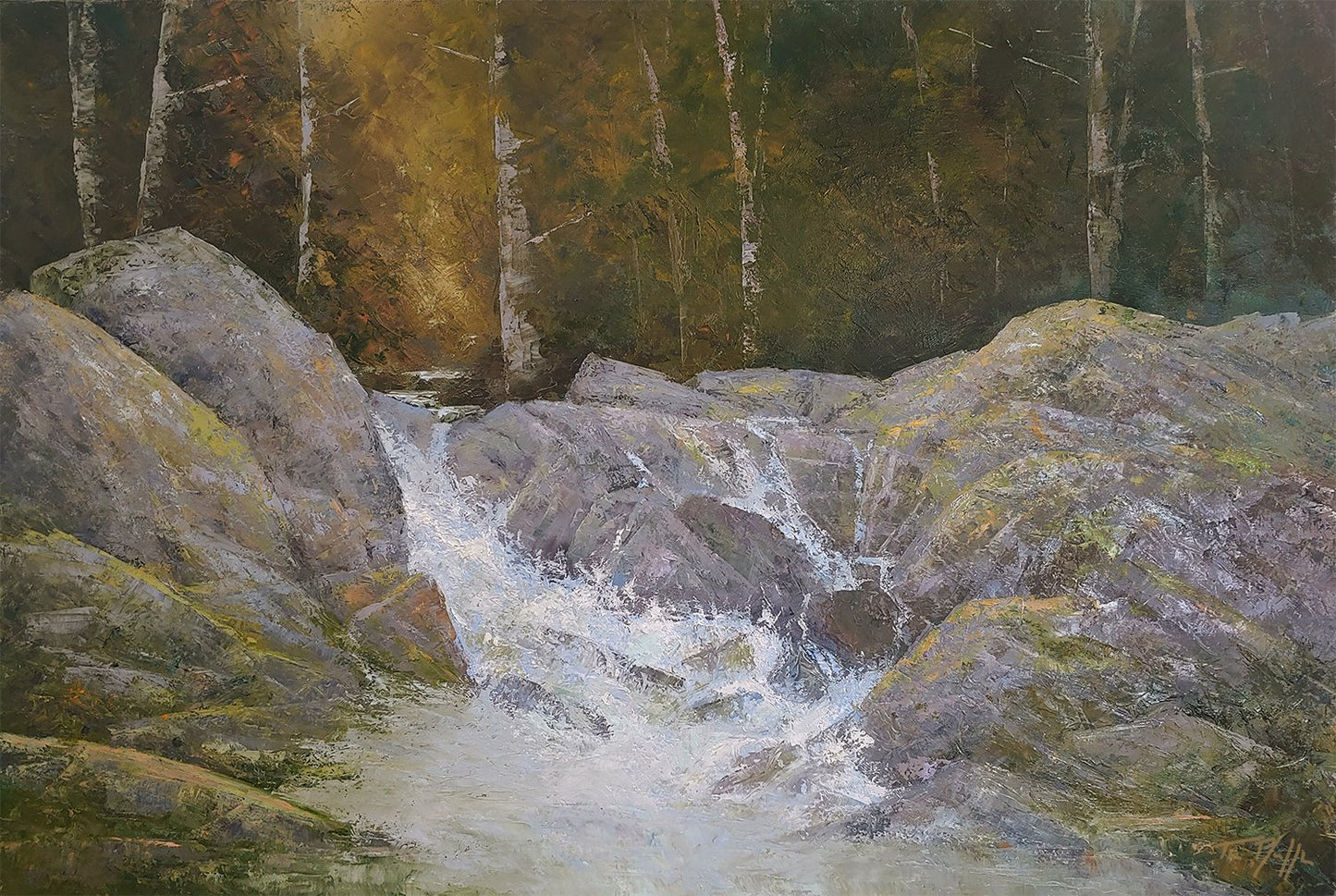 ***SOLD***TIM PFEIFFER - Falls, oil 20x30
