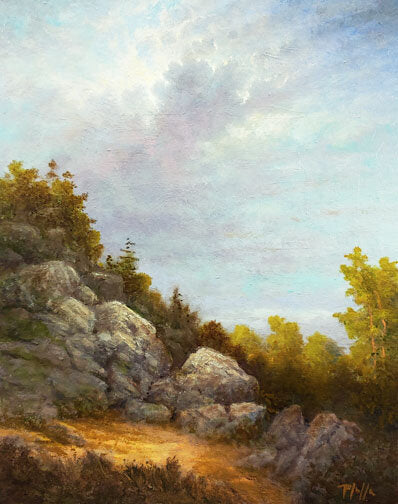 ***SOLD*** TIM PFEIFFER - All Trails End, oil 8x10