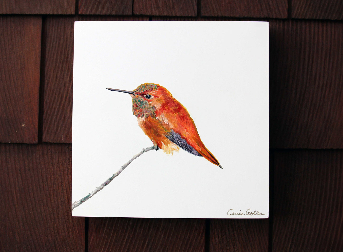 Prints available, original ***SOLD*** Tinka - Oil 10x10 - NOW ON DISPLAY AT BAINBRIDGE ISLAND MUSEUM OF ART AS PART OF CARRIE GOLLER'S CREATURES COMFORT SOLO EXHIBITION THROUGH 9/30/18