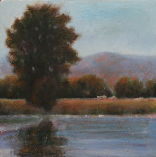 ***SOLD***Tranquil - Encaustic / Oil - 15x15