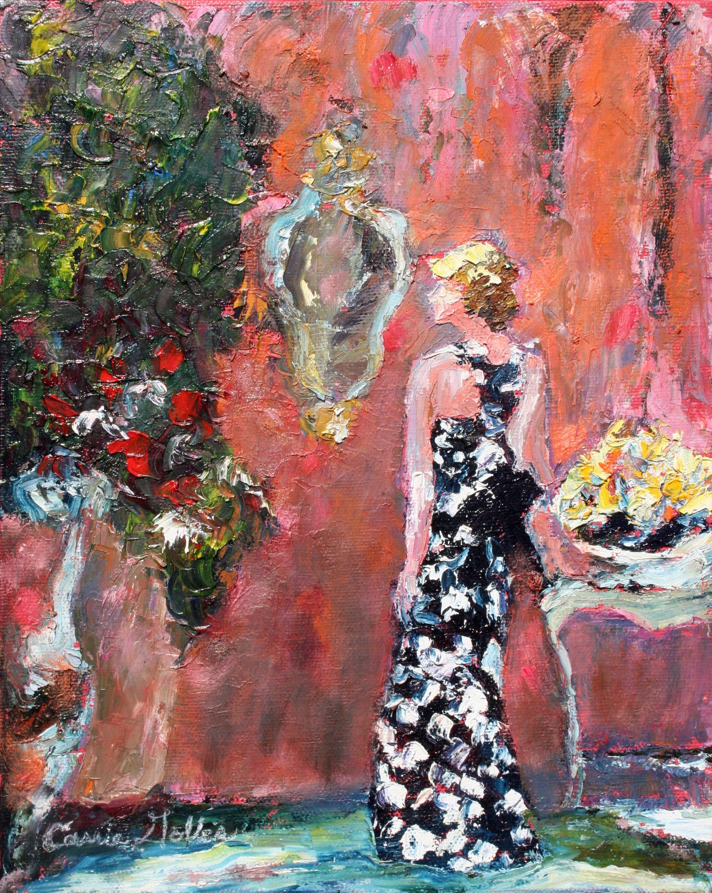 CARRIE GOLLER PRINTS - IMPRESSIONIST - TRES CHIC 8 original oil, 8X10