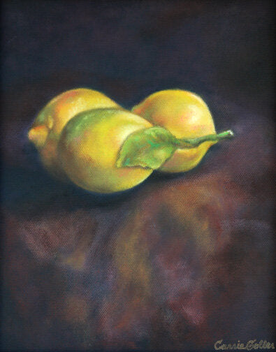 Prints available, original ***SOLD*** Carrie Goller - Trio - Oil 10x8 framed
