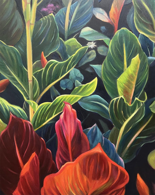 SOPHIE FRIEDA - Tropical Glory, Oil on canvas, 30x24