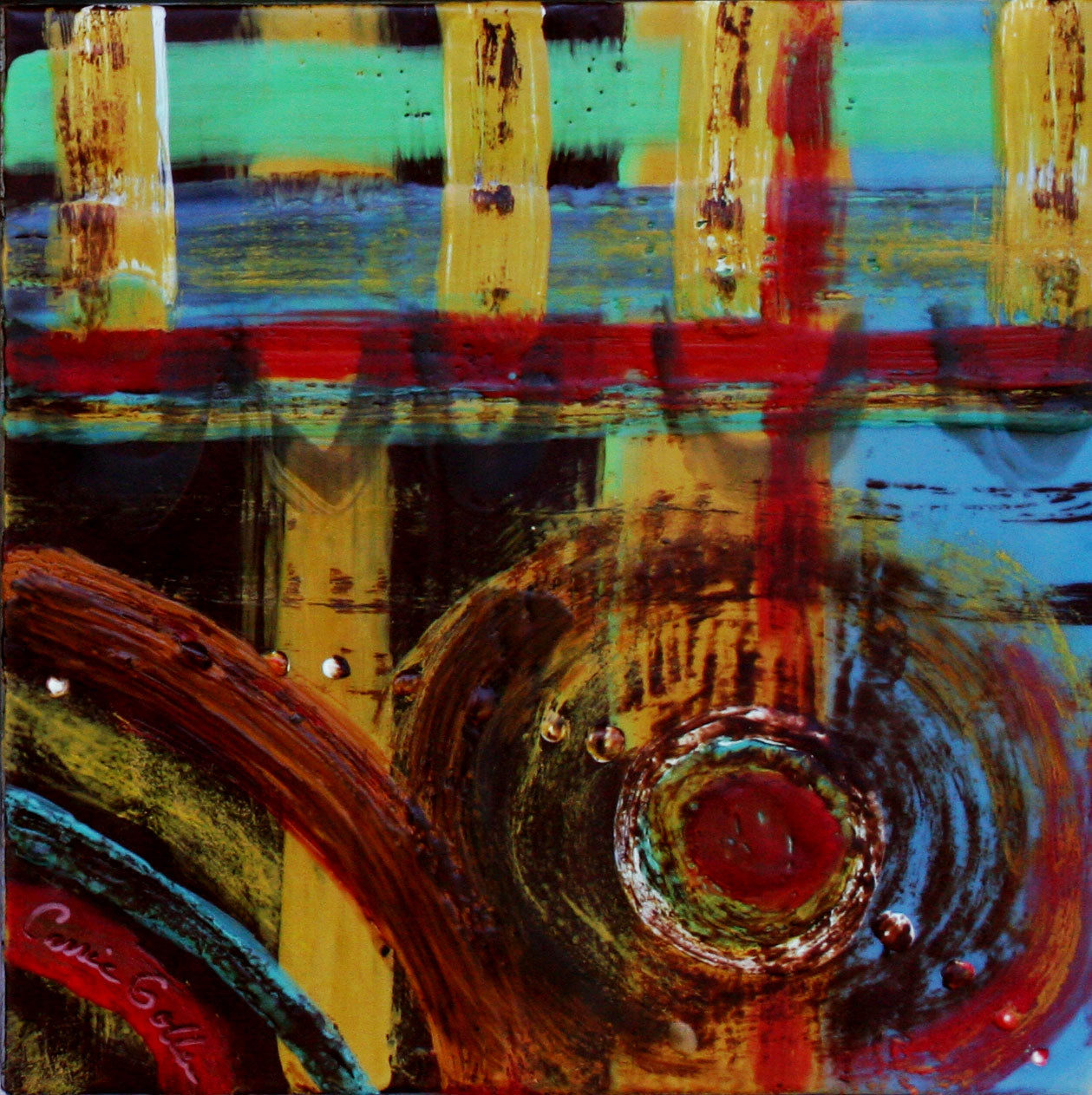 Carrie Goller - Wapinschaw, Encaustic 12x12