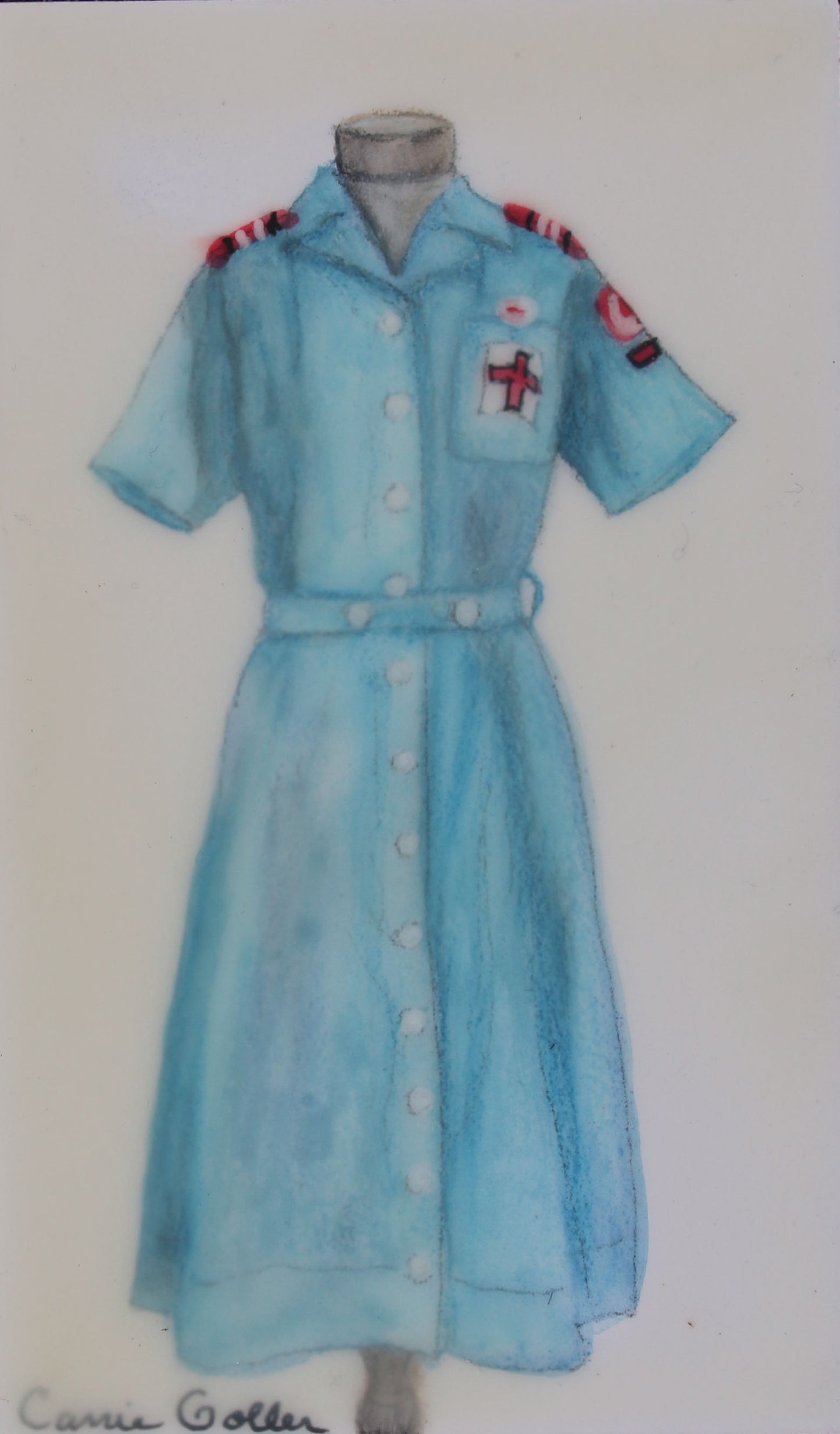 Prints available, original ***SOLD*** Surrender III - Encaustic/Mixed Media 24x48