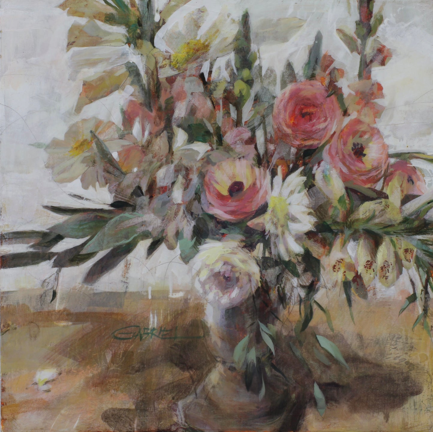 ***SOLD*** Gabriel Lipper - White, oil 18x18