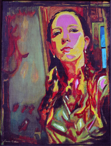 Carrie Goller - Wild Child, acrylic 24x18 (not for sale)