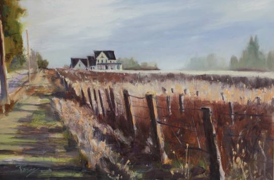 ***SOLD***ROBIN WEISS Hansville Winery - Oil - 8x12