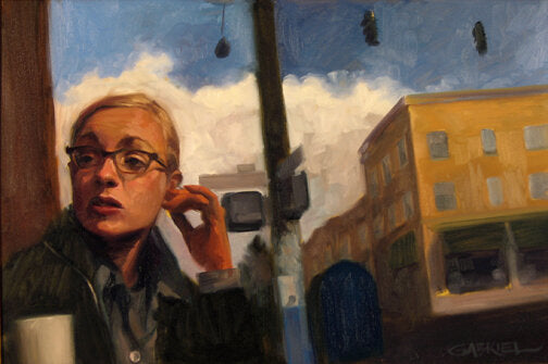 GABRIEL LIPPER - Youth at the Crossroads, oil on panel, 24 x 36