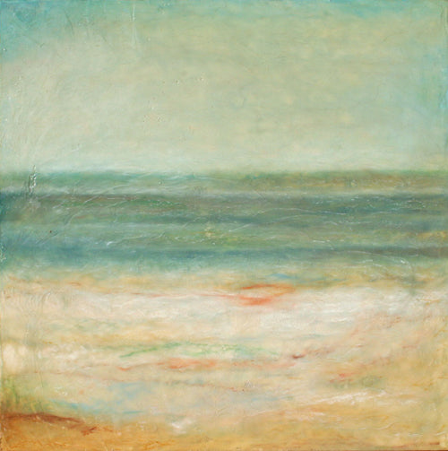 Prints available, original***SOLD***Zanzibar - Encaustic/Mixed Media 24x24