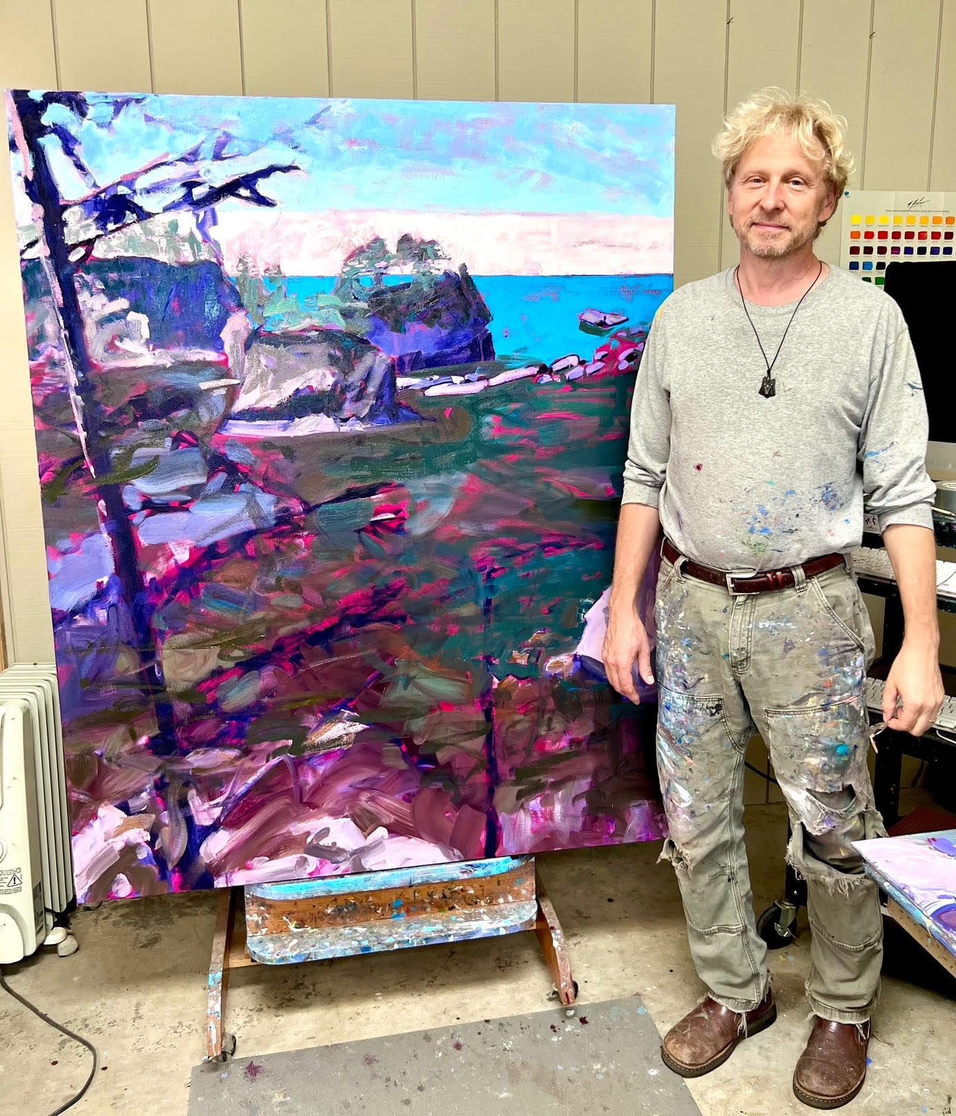 BRIAN MAHIEU - Cape Flattery - Spring Afternoon, Oil on Canvas, 60 X 48 X 1.5 inches