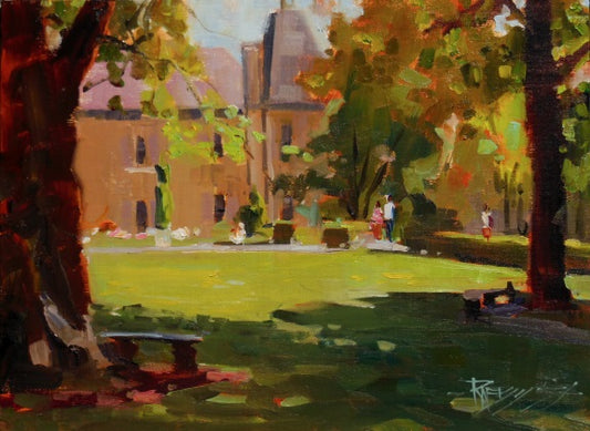 ***SOLD***ROBIN WEISS Chateau St. Michelle Winery, Oil - 12x9