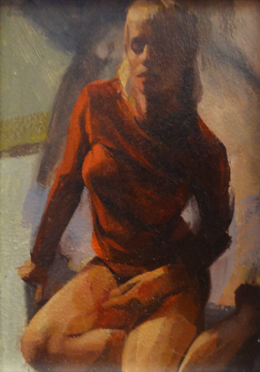 GABRIEL LIPPER - Figure Study, oil 7x5